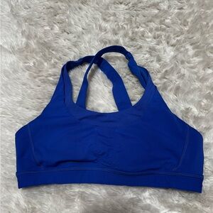 lululemon athletica blue sports bra